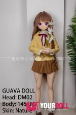 GUAVADOLL DM02 145cm Aカップノーマル肌 デカールメイク ビニール製のヘッド 無垢 お嬢ちゃん アニメドール - 画像 (10)