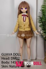 GUAVADOLL DM02 145cm Aカップノーマル肌 デカールメイク ビニール製のヘッド 無垢 お嬢ちゃん アニメドール - 画像 (8)