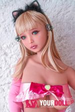 PiperDoll Akira 150cm 大胸 Fカップ Tan肌 S-TPE製 一体型 猫耳 コスプレ系 魅惑の谷間 ラブドール 新品 - 画像 (4)