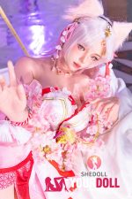 Shedoll Guxiaoyu(顾小雨) 168cm Dカップ スーパー軽量化 フルシリコン 顎機能追加可 コスプレ系 女狐 ラブドール - 画像 (7)