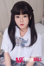 Top Fire Doll Sharon T28 158cm Dカップ ノーマル肌 フルシリコン 顎機能付き アジア系 楚々 JK ラブドール 新品 - 画像 (2)