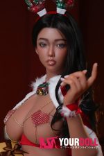 Angelkiss Eve LS#18 164cm Hカップ ブラウン肌 フルシリコン 魅惑の谷間 セクシー サンタガール ラブドール 新品 - 画像 (2)