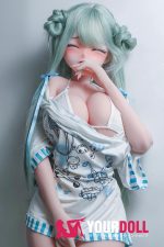 ElsaBabe 幸村可菜 RAD036 148cm-L ピンク肌 フルシリコン 我慢顔 イチャラブセックス 舌出し アニメドール - 画像 (14)