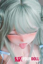 ElsaBabe 幸村可菜 RAD036 148cm-L ピンク肌 フルシリコン 我慢顔 イチャラブセックス 舌出し アニメドール - 画像 (4)