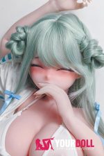 ElsaBabe 幸村可菜 RAD036 148cm-L ピンク肌 フルシリコン 我慢顔 イチャラブセックス 舌出し アニメドール - 画像 (12)