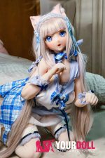 ElsaBabe 最上希海 RAD008 148cm-L ホワイト肌 フルシリコン 猫娘 コスプレ系 アニメドール - 画像 (4)