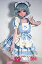 ElsaBabe 朝倉奈緒美 RAD018 144cm-M ピンク肌 フルシリコン 舌出し メイド 愛嬌 ラブドール - 画像 (9)