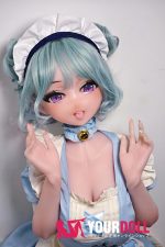 ElsaBabe 朝倉奈緒美 RAD018 144cm-M ピンク肌 フルシリコン 舌出し メイド 愛嬌 ラブドール - 画像 (2)