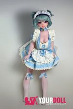 ElsaBabe 朝倉奈緒美 RAD018 144cm-M ピンク肌 フルシリコン 舌出し メイド 愛嬌 ラブドール - 画像 (13)