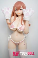 IROKEBIJIN Yui-B 90cm Fカップ フルシリコン White肌 トロ顔 猫パンチ アニメ系 フィギュア - 画像 (8)