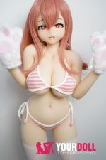 IROKEBIJIN Yui-B 90cm Fカップ フルシリコン White肌 トロ顔 猫パンチ アニメ系 フィギュア - 画像 (6)
