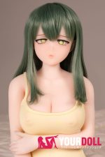 IROKEBIJIN Rico-A 90cm Fカップ S-TPE製 White肌 拗ね顔 巨乳 アニメ系 フィギュア