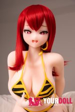 IROKEBIJIN Aoi 95cm Fカップ S-TPE製 White肌 ハート目 エロ 巨乳 アニメドール - 画像 (2)