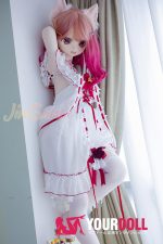 WM Dolls 風鈴 140cm Cカップ #Y001 ビニール製ヘッド+シリコン製ボディ ノーマル肌 猫娘 お姫様 アニメドール - 画像 (15)