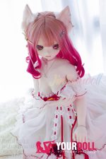 WM Dolls 風鈴 140cm Cカップ #Y001 ビニール製ヘッド+シリコン製ボディ ノーマル肌 猫娘 お姫様 アニメドール - 画像 (6)