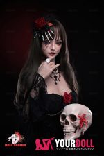DOLLSENIOR 萌音(Mengyin) 163cm Eカップ ノーマル肌 フルシリコン 顎機能付き ダークメイク 美人 ラブドール - 画像 (4)