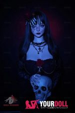 DOLLSENIOR 萌音(Mengyin) 163cm Eカップ ノーマル肌 フルシリコン 顎機能付き ダークメイク 美人 ラブドール - 画像 (7)