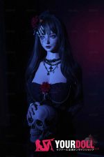 DOLLSENIOR 萌音(Mengyin) 163cm Eカップ ノーマル肌 フルシリコン 顎機能付き ダークメイク 美人 ラブドール - 画像 (6)