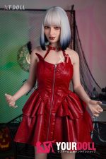 XTDOLL Andrea XT-37-A 163cm Gカップ ノーマル肌 フルシリコン 顎機能追加可 コスプレ系 ダークメイク ラブドール - 画像 (15)