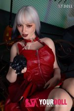 XTDOLL Andrea XT-37-A 163cm Gカップ ノーマル肌 フルシリコン 顎機能追加可 コスプレ系 ダークメイク ラブドール - 画像 (11)