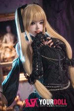 Fudoll 杨枝甘露 #J040 161cm Eカップ フルシリコン 顎機能付き ゴスロリ 舌出し 小悪魔彼女 ラブドール - 画像 (8)