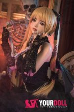 Fudoll 杨枝甘露 #J040 161cm Eカップ フルシリコン 顎機能付き ゴスロリ 舌出し 小悪魔彼女 ラブドール - 画像 (2)