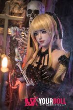 Fudoll 杨枝甘露 #J040 161cm Eカップ フルシリコン 顎機能付き ゴスロリ 舌出し 小悪魔彼女 ラブドール - 画像 (4)