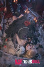 Fudoll 杨枝甘露 #J040 161cm Eカップ フルシリコン 顎機能付き ゴスロリ 舌出し 小悪魔彼女 ラブドール - 画像 (9)