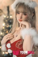 Fudoll 小北 #J032 165cm Fカップ フルシリコン 顎機能付き 超柔らかい＆スーパー軽量化 サンタガール 美人 ラブドール
