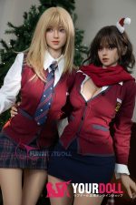 Funwest Alice #038 159cm Aカップ Natural肌 ブロンド JK ちっぱい 愛嬌 クリスマスデート ラブドール - 画像 (4)