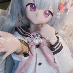 GUAVADOLL DM02 143cm Cカップ ノーマル肌 手描きメイク 瞳デカール ビニール製のヘッド 儚い 美少女 アニメドール