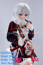 GUAVADOLL DM02 160cm Cカップ ノーマル肌 手描きメイク フルPVC製 白髪 エレガンス アニメドール 新品 - 画像 (3)