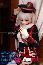 GUAVADOLL DM02 160cm Cカップ ノーマル肌 手描きメイク フルPVC製 白髪 等身大 アニメドール 新品 - 画像 (4)