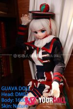 GUAVADOLL DM02 160cm Cカップ ノーマル肌 手描きメイク フルPVC製 白髪 等身大 アニメドール 新品 - 画像 (8)