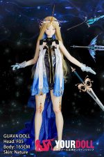 GUAVADOLL F05 165cm Gカップ ビニール製のヘッド デカールメイク ノーマル肌 巨乳 クーデレ コスプレ系 アニメドール 新品 - 画像 (7)