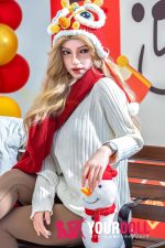 Irontech Doll Vivian S31 163cm Bカップ フルシリコン ブロンド 新年スペシャル ちっぱい ラブドール 顎機能追加可 - 画像 (2)