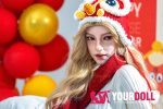 Irontech Doll Vivian S31 163cm Bカップ フルシリコン ブロンド 新年スペシャル ちっぱい ラブドール 顎機能追加可 - 画像 (15)