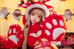 Shedoll Luoyi(洛伊) 145cm Gカップ シリコンヘッド+TPEボディ 顎機能追加可 童顔巨乳 サンタガール 可愛い ラブドール - 画像 (16)