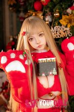 Shedoll Luoyi(洛伊) 145cm Gカップ シリコンヘッド+TPEボディ 顎機能追加可 童顔巨乳 サンタガール 可愛い ラブドール - 画像 (2)