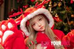 Shedoll Luoyi(洛伊) 145cm Gカップ シリコンヘッド+TPEボディ 顎機能追加可 童顔巨乳 サンタガール 可愛い ラブドール - 画像 (15)