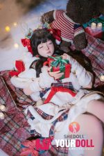 Shedoll Beizhi(北栀) 眠り顔 148cm Dカップ フルシリコン 癒し系 サンタガール トナカイ娘 ラブドール 新品 - 画像 (14)