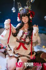 Shedoll Beizhi(北栀) 眠り顔 148cm Dカップ フルシリコン 癒し系 サンタガール トナカイ娘 ラブドール 新品 - 画像 (13)