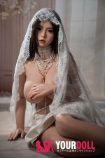 Top Fire Doll Grace T64 162cm Hカップ ダークブラウン肌 フルシリコン 顎機能付き 爆乳 美しい 花嫁 ラブドール 新品 - 画像 (2)