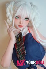 ElsaBabe 木野佳代子 HB048 148cm-L ピンク肌 フルシリコン 白髪 愛嬌 美少女 ラブドール