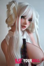 ElsaBabe 木野佳代子 HB048 148cm-L ピンク肌 フルシリコン 白髪 愛嬌 美少女 ラブドール - 画像 (8)