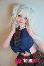 ElsaBabe 木野佳代子 HB048 148cm-L ピンク肌 フルシリコン 白髪 愛嬌 美少女 ラブドール - 画像 (12)