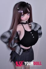 ElsaBabe 古賀弥生 RAD035 148cm-L ピンク肌 フルシリコン 粘着系彼女 ヤンデレ気味 お茶目 舌出し アニメドール 新品 - 画像 (28)