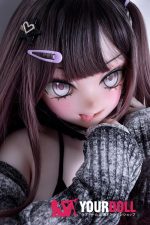 ElsaBabe 古賀弥生 RAD035 148cm-L ピンク肌 フルシリコン 粘着系彼女 ヤンデレ気味 お茶目 舌出し アニメドール 新品 - 画像 (4)