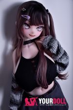 ElsaBabe 古賀弥生 RAD035 148cm-L ピンク肌 フルシリコン 粘着系彼女 ヤンデレ気味 お茶目 舌出し アニメドール 新品 - 画像 (20)