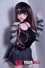 ElsaBabe 古賀弥生 RAD035 148cm-L ピンク肌 フルシリコン 粘着系彼女 ヤンデレ気味 お茶目 舌出し アニメドール 新品 - 画像 (29)